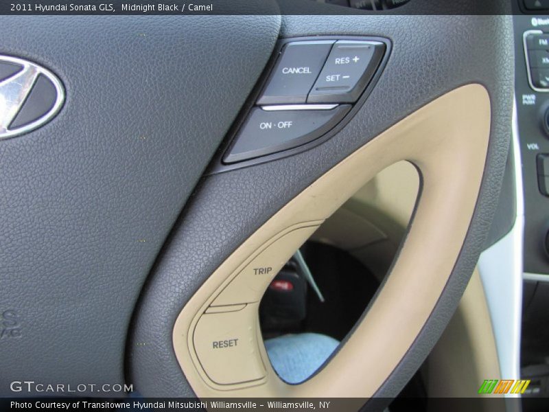 Midnight Black / Camel 2011 Hyundai Sonata GLS