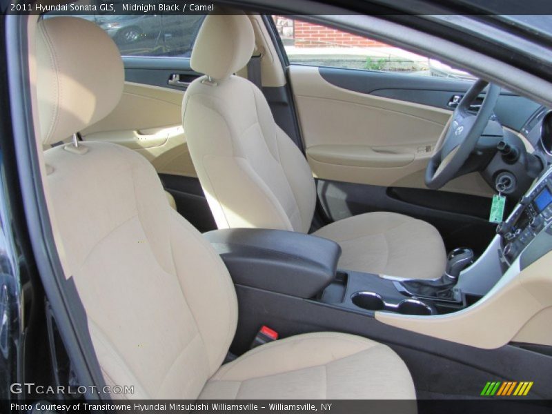 Midnight Black / Camel 2011 Hyundai Sonata GLS