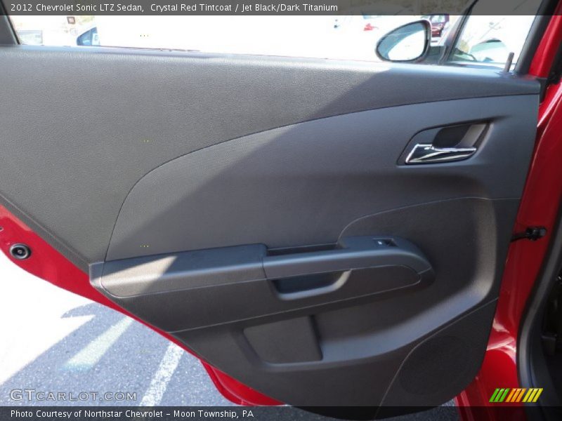 Crystal Red Tintcoat / Jet Black/Dark Titanium 2012 Chevrolet Sonic LTZ Sedan
