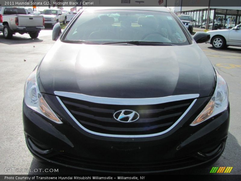 Midnight Black / Camel 2011 Hyundai Sonata GLS