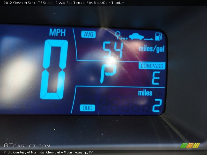 Crystal Red Tintcoat / Jet Black/Dark Titanium 2012 Chevrolet Sonic LTZ Sedan