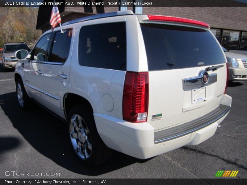 White Diamond Tricoat / Cashmere/Cocoa 2011 Cadillac Escalade Premium AWD