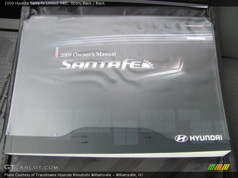 Ebony Black / Black 2009 Hyundai Santa Fe Limited 4WD