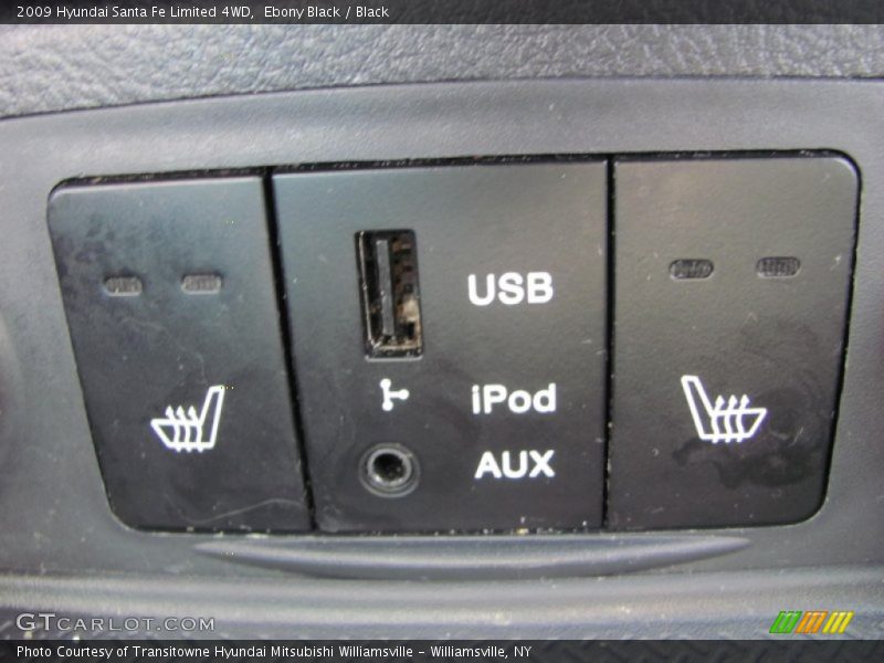 Ebony Black / Black 2009 Hyundai Santa Fe Limited 4WD