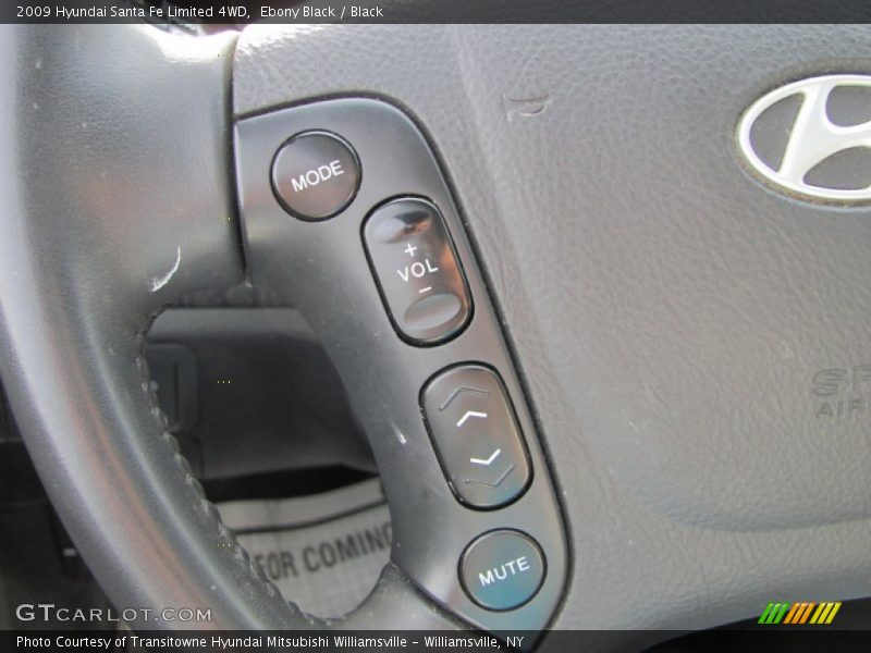 Ebony Black / Black 2009 Hyundai Santa Fe Limited 4WD