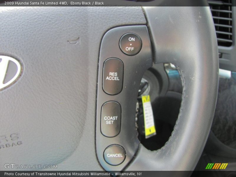 Ebony Black / Black 2009 Hyundai Santa Fe Limited 4WD