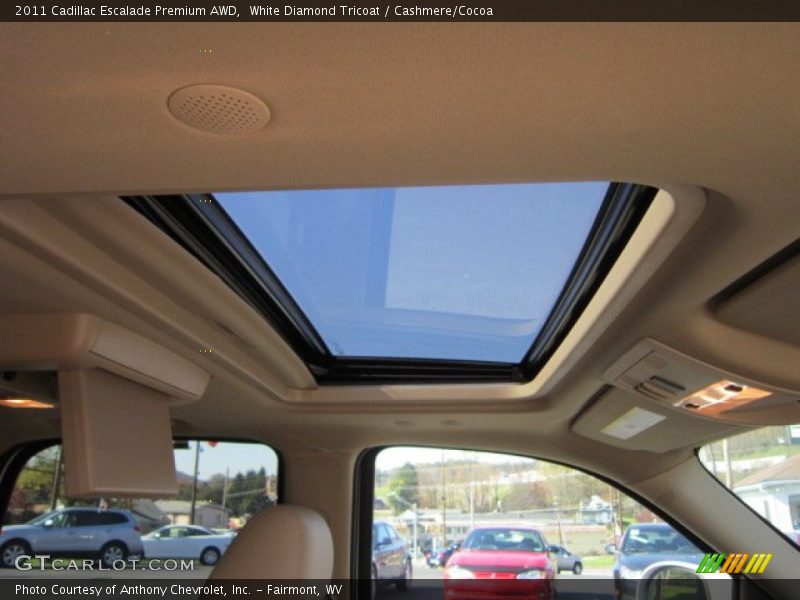 White Diamond Tricoat / Cashmere/Cocoa 2011 Cadillac Escalade Premium AWD
