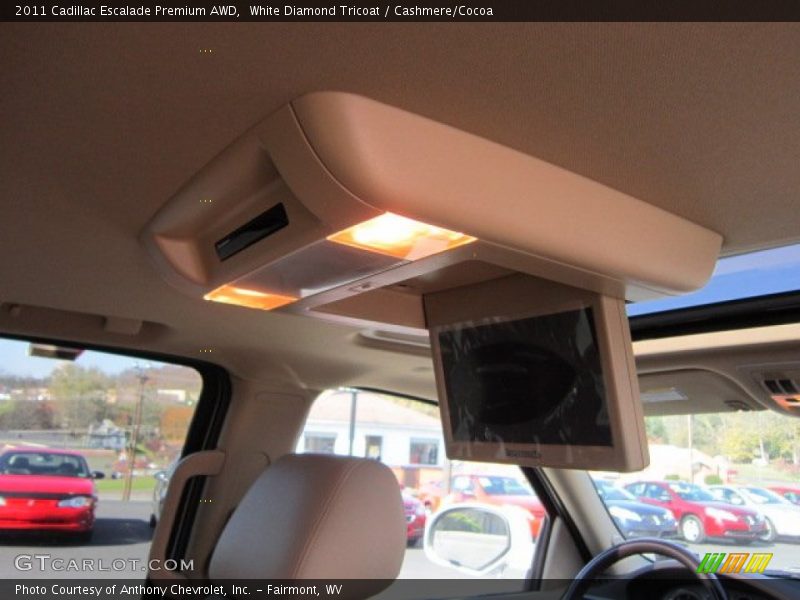 White Diamond Tricoat / Cashmere/Cocoa 2011 Cadillac Escalade Premium AWD