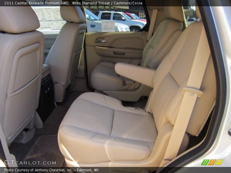 White Diamond Tricoat / Cashmere/Cocoa 2011 Cadillac Escalade Premium AWD