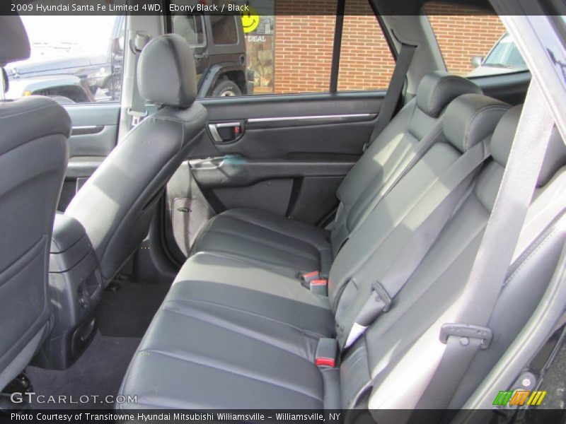 Ebony Black / Black 2009 Hyundai Santa Fe Limited 4WD