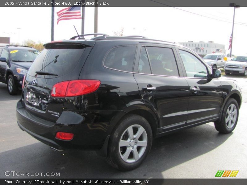 Ebony Black / Black 2009 Hyundai Santa Fe Limited 4WD
