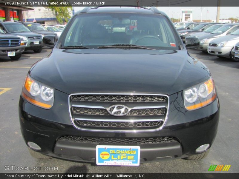 Ebony Black / Black 2009 Hyundai Santa Fe Limited 4WD