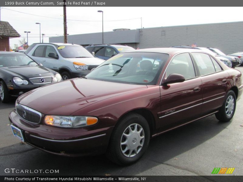 Santa Fe Red Pearl / Taupe 1999 Buick Century Custom