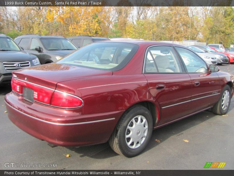 Santa Fe Red Pearl / Taupe 1999 Buick Century Custom