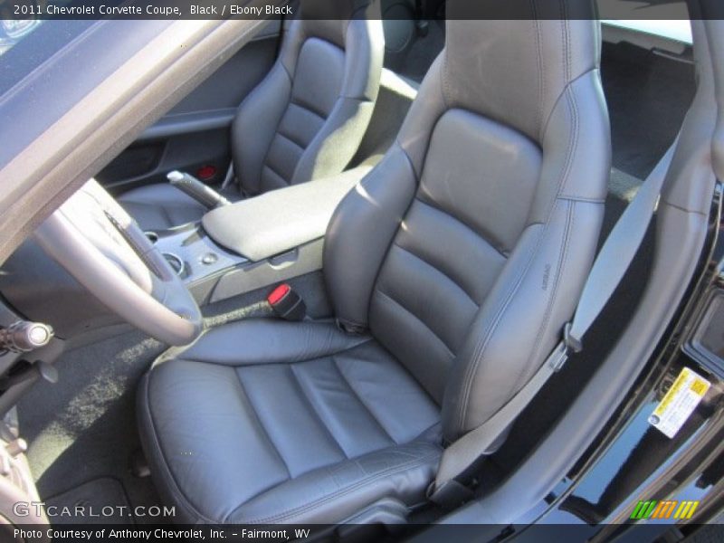  2011 Corvette Coupe Ebony Black Interior