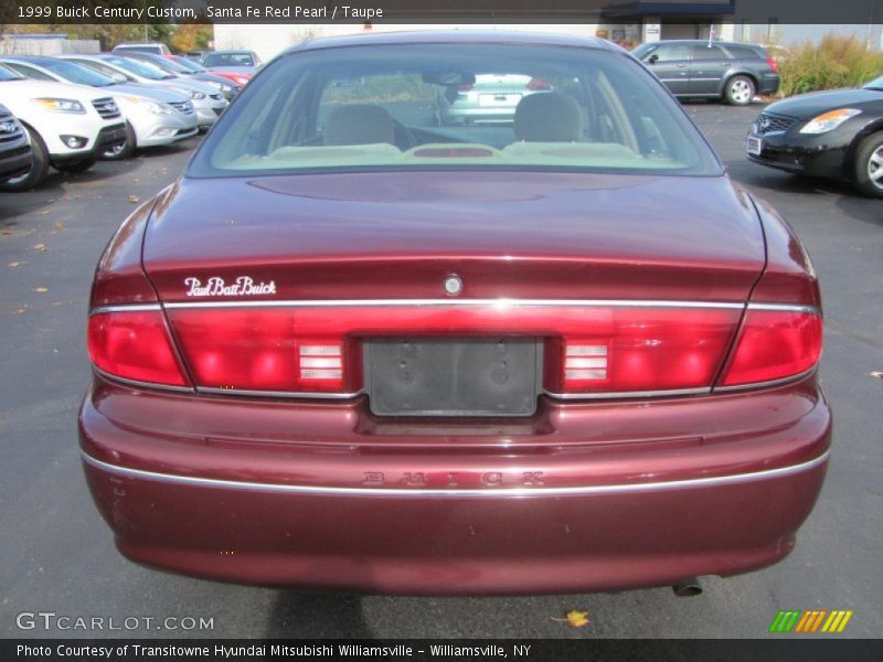 Santa Fe Red Pearl / Taupe 1999 Buick Century Custom