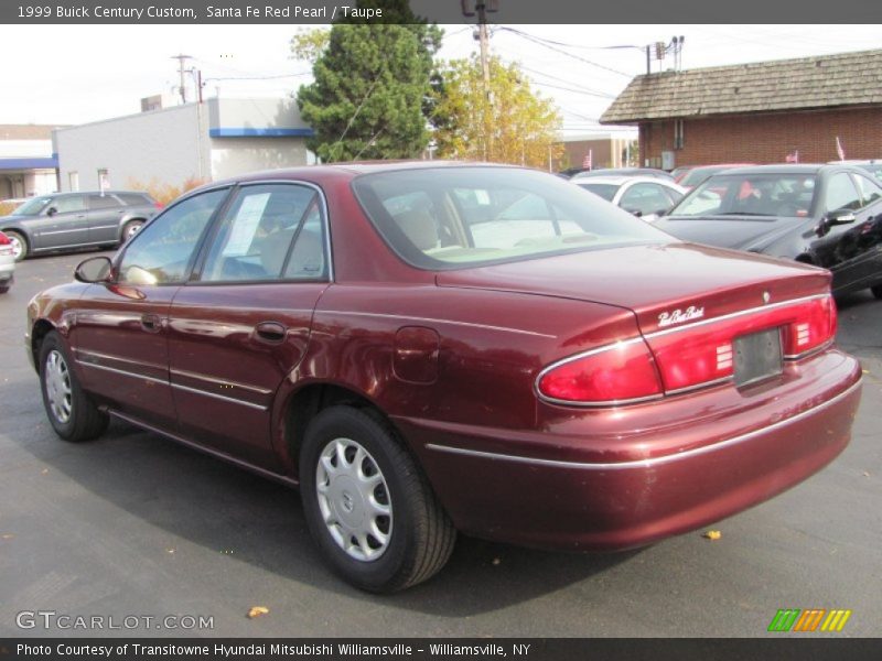 Santa Fe Red Pearl / Taupe 1999 Buick Century Custom