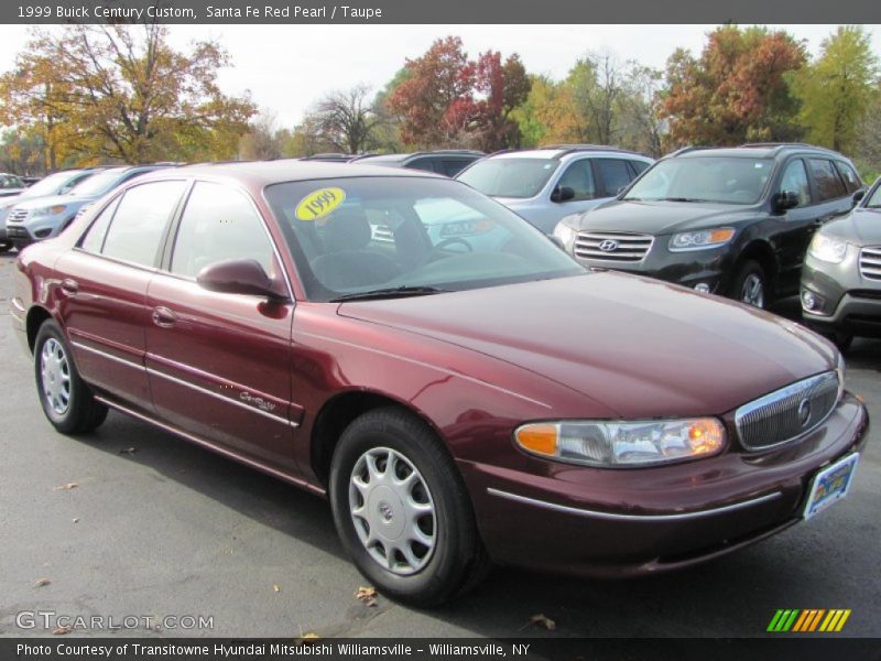 Santa Fe Red Pearl / Taupe 1999 Buick Century Custom
