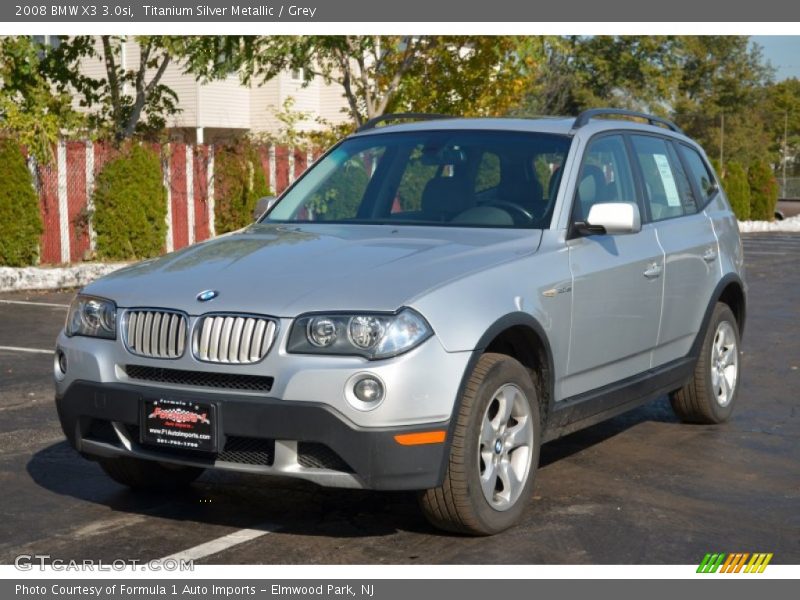 Titanium Silver Metallic / Grey 2008 BMW X3 3.0si