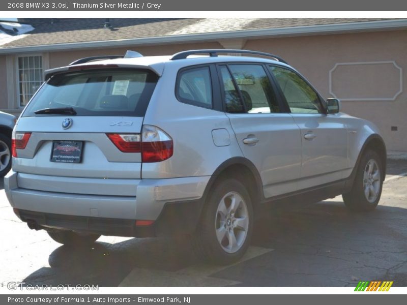 Titanium Silver Metallic / Grey 2008 BMW X3 3.0si