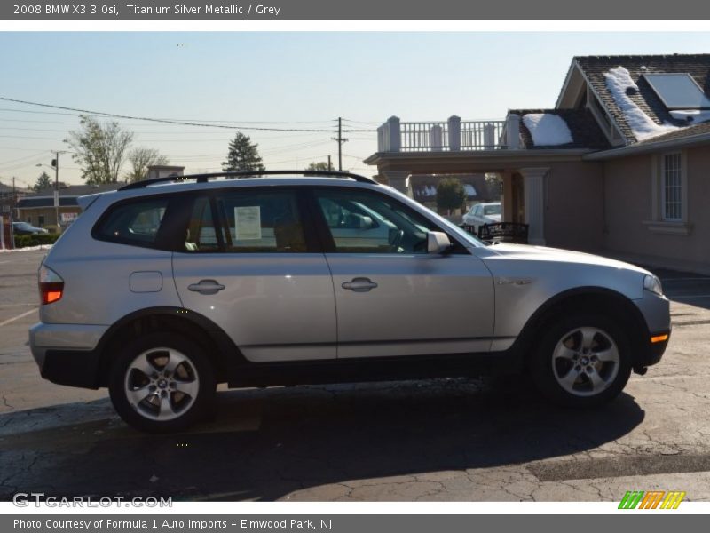 Titanium Silver Metallic / Grey 2008 BMW X3 3.0si