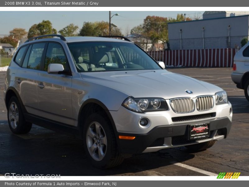 Titanium Silver Metallic / Grey 2008 BMW X3 3.0si