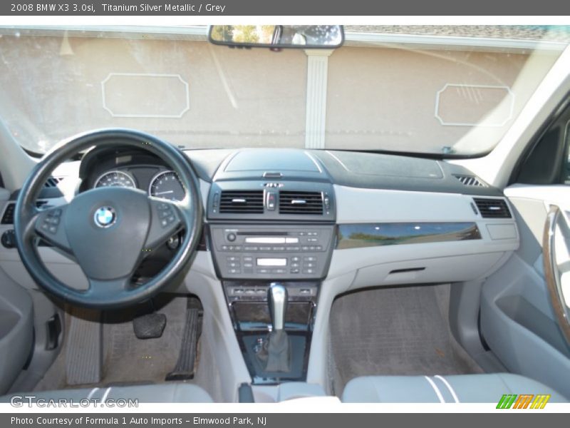 Titanium Silver Metallic / Grey 2008 BMW X3 3.0si