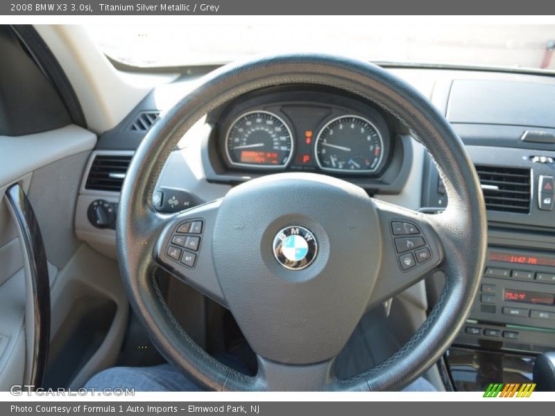 Titanium Silver Metallic / Grey 2008 BMW X3 3.0si