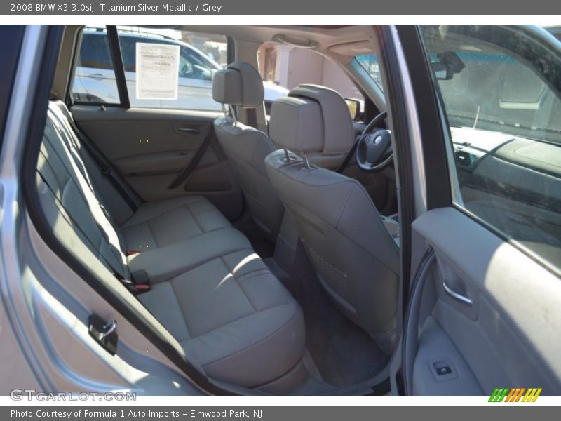 Titanium Silver Metallic / Grey 2008 BMW X3 3.0si
