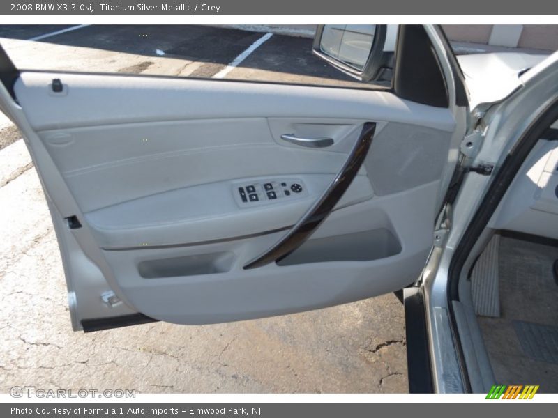 Titanium Silver Metallic / Grey 2008 BMW X3 3.0si