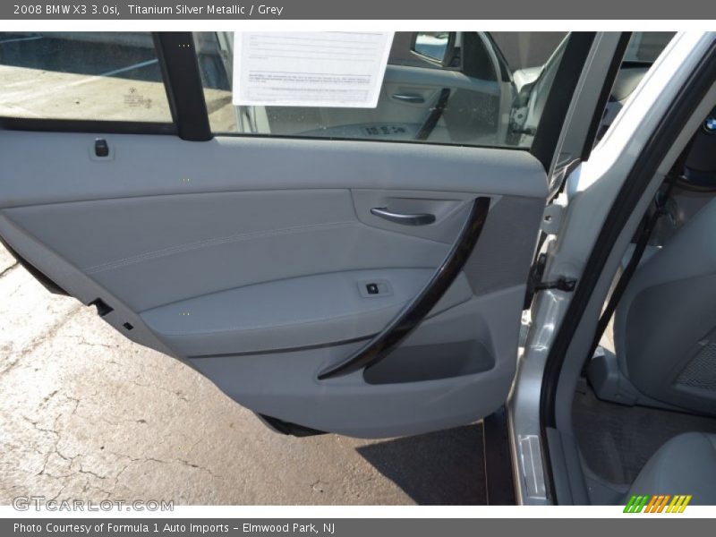 Titanium Silver Metallic / Grey 2008 BMW X3 3.0si