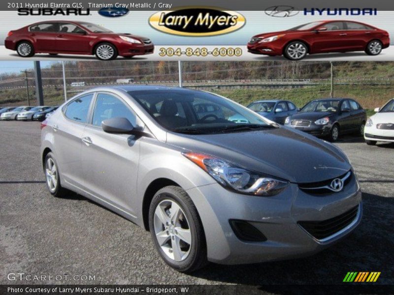 Titanium Gray Metallic / Gray 2011 Hyundai Elantra GLS