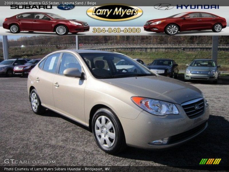 Laguna Sand / Beige 2009 Hyundai Elantra GLS Sedan