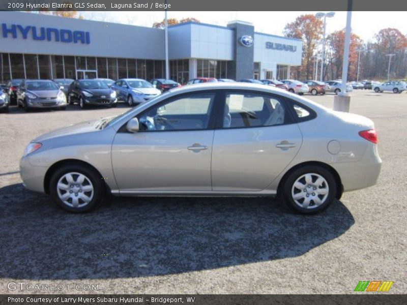 Laguna Sand / Beige 2009 Hyundai Elantra GLS Sedan