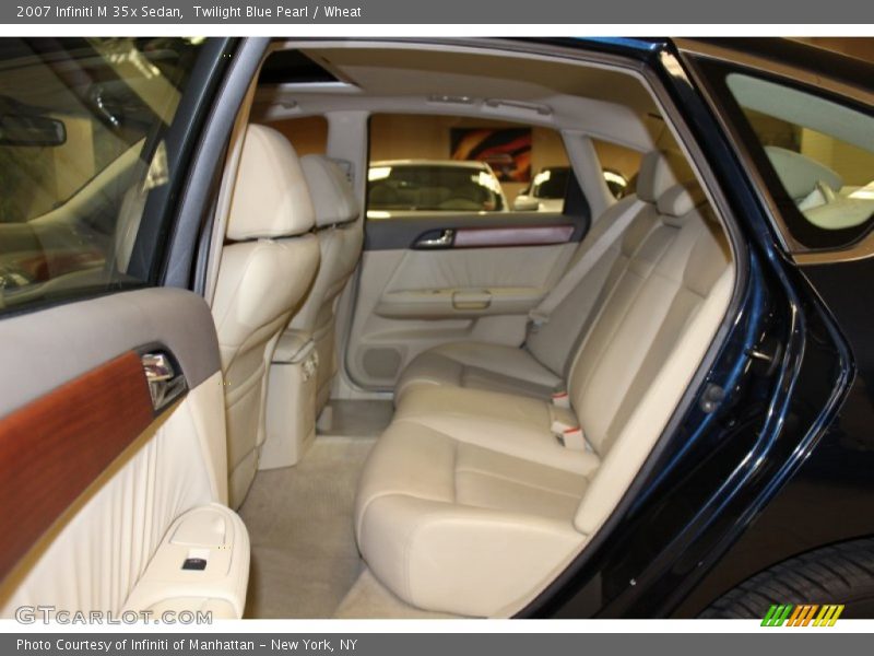 Twilight Blue Pearl / Wheat 2007 Infiniti M 35x Sedan