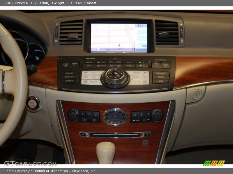 Twilight Blue Pearl / Wheat 2007 Infiniti M 35x Sedan
