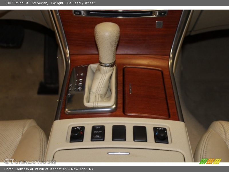 Twilight Blue Pearl / Wheat 2007 Infiniti M 35x Sedan