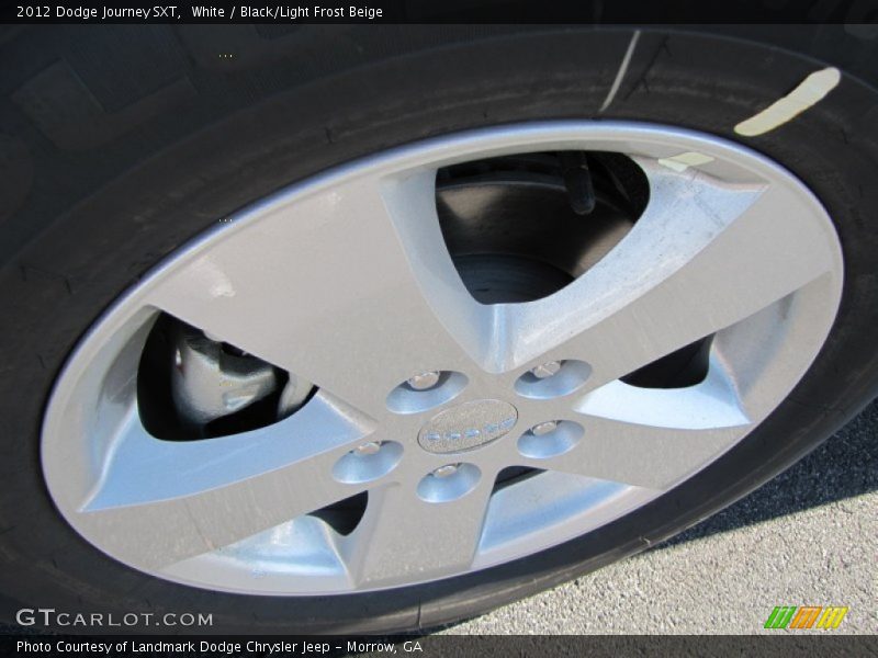 White / Black/Light Frost Beige 2012 Dodge Journey SXT