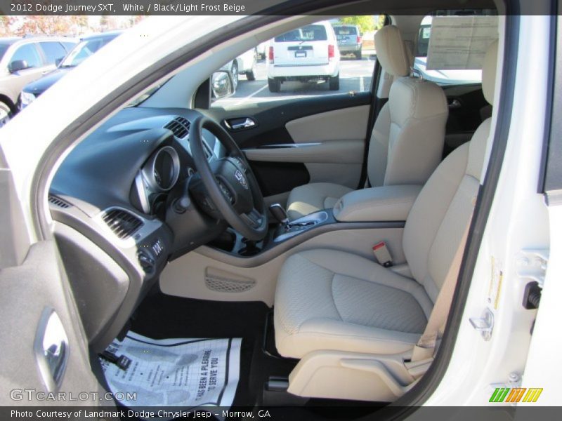 White / Black/Light Frost Beige 2012 Dodge Journey SXT