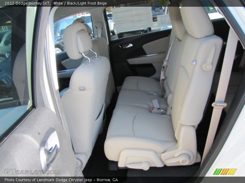 White / Black/Light Frost Beige 2012 Dodge Journey SXT