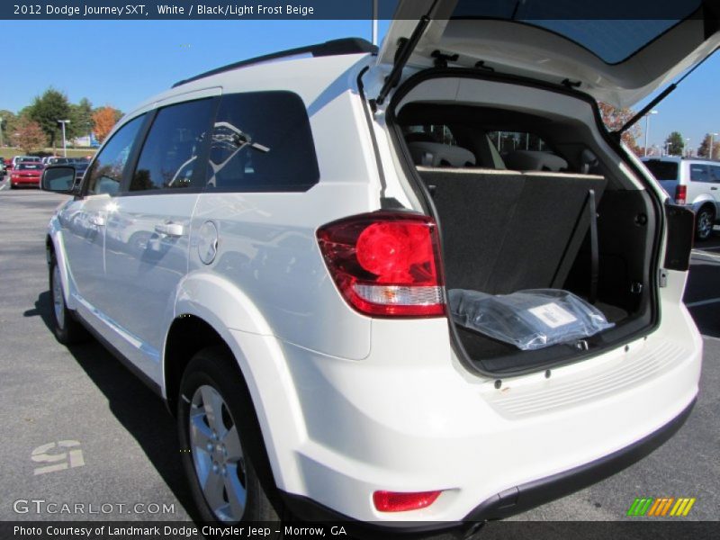 White / Black/Light Frost Beige 2012 Dodge Journey SXT