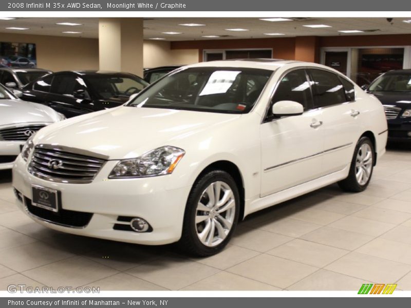 Moonlight White / Graphite 2008 Infiniti M 35x AWD Sedan
