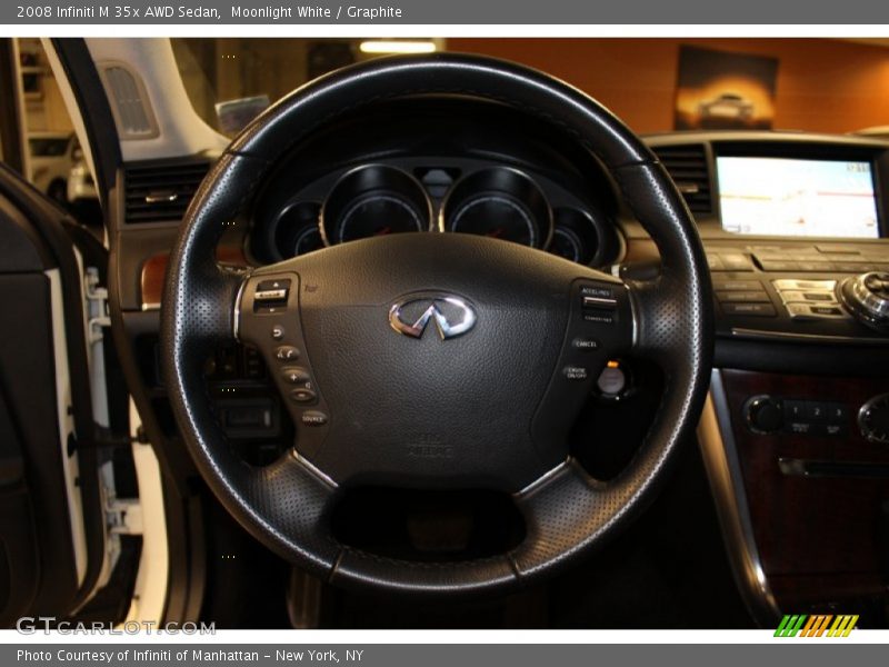 Moonlight White / Graphite 2008 Infiniti M 35x AWD Sedan