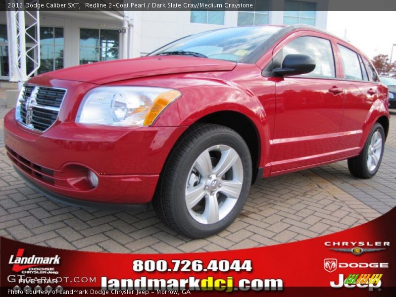 Redline 2-Coat Pearl / Dark Slate Gray/Medium Graystone 2012 Dodge Caliber SXT