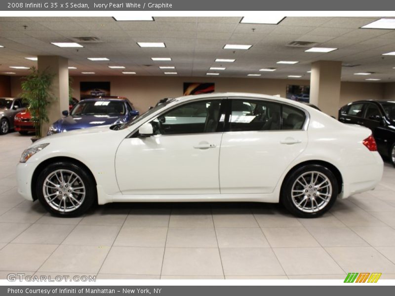 Ivory Pearl White / Graphite 2008 Infiniti G 35 x S Sedan