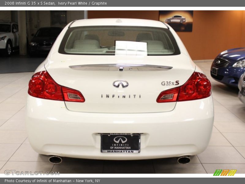 Ivory Pearl White / Graphite 2008 Infiniti G 35 x S Sedan