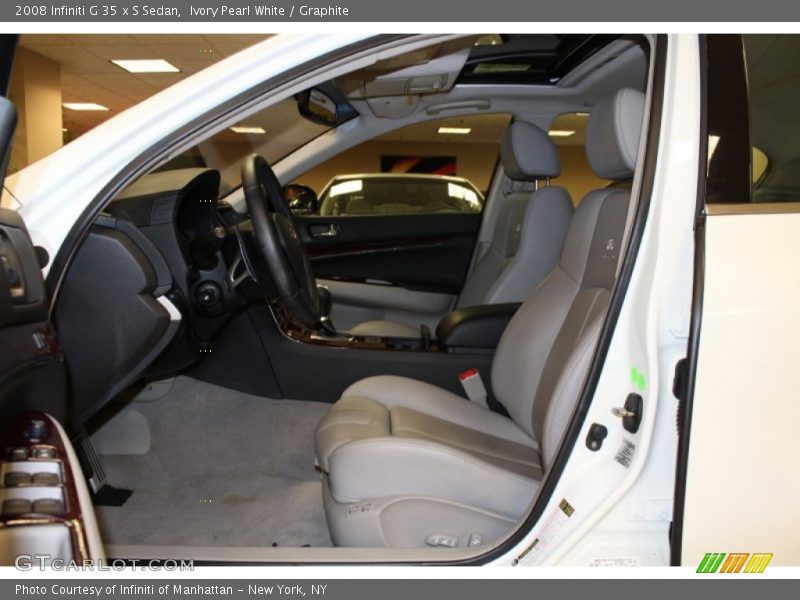 Ivory Pearl White / Graphite 2008 Infiniti G 35 x S Sedan