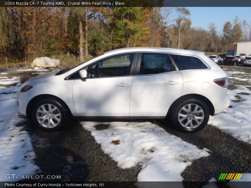 Crystal White Pearl Mica / Black 2009 Mazda CX-7 Touring AWD