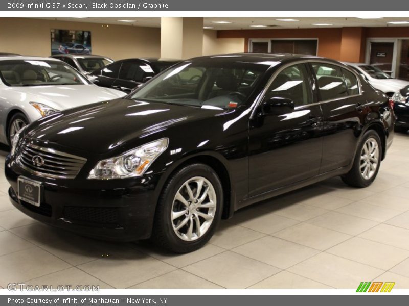 Black Obsidian / Graphite 2009 Infiniti G 37 x Sedan