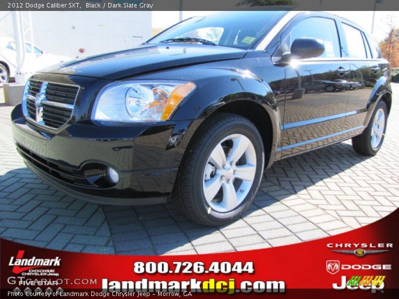 Black / Dark Slate Gray 2012 Dodge Caliber SXT